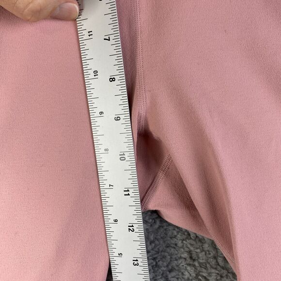 Fabletics Womens Leggings PowerBand Size M Pocket Pink  High Waist Pre-Owned - Picture 8 of 13